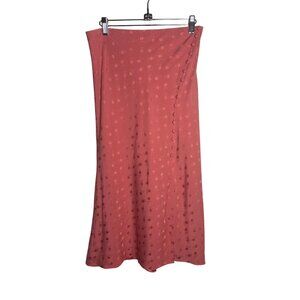 Veronica Beard Women's Size 6 Pink Faded Rose Silk-Blend Franconia Midi Skirt